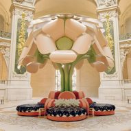 Le Grand Bouquet installation by Unchronia at the Grand Palais for Paris Design Week