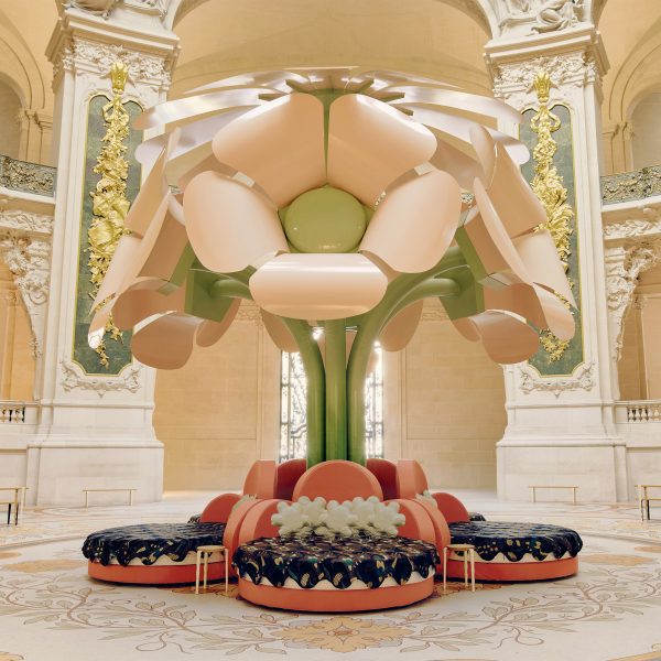 Le Grand Bouquet installation by Unchronia at the Grand Palais for Paris Design Week