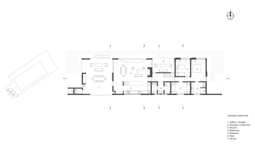 Ground floor plan of Los Tigres by Prim Estudio