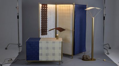 Cluster of furnishings made from Hanji