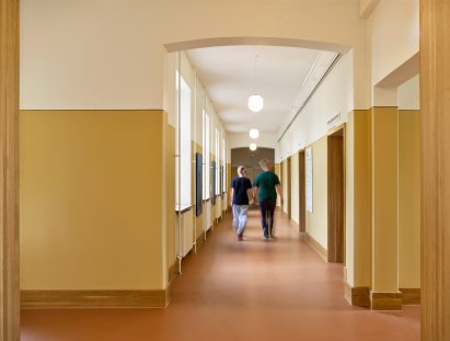 Converted hospital interior