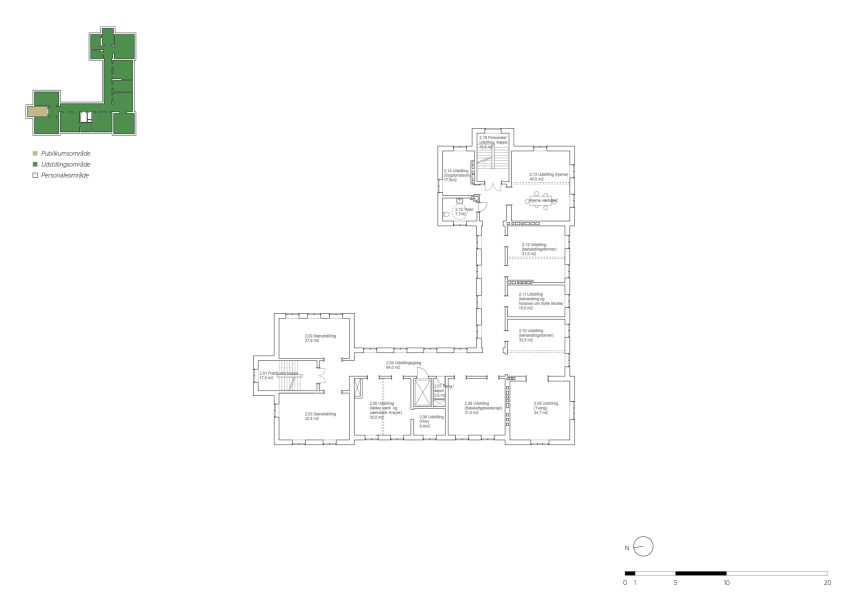 First floor plan of Mind Museum by CF Møller