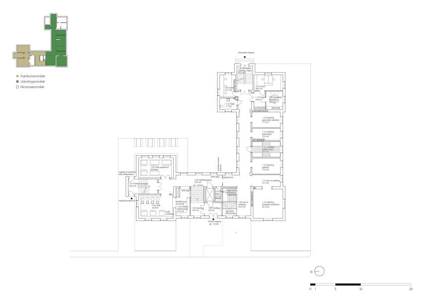 Ground floor plan of Mind Museum by CF Møller