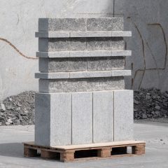 Stone wall exhibited at the Oslo Architecture Triennale