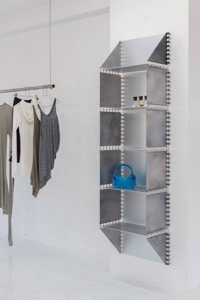 Metal shelf