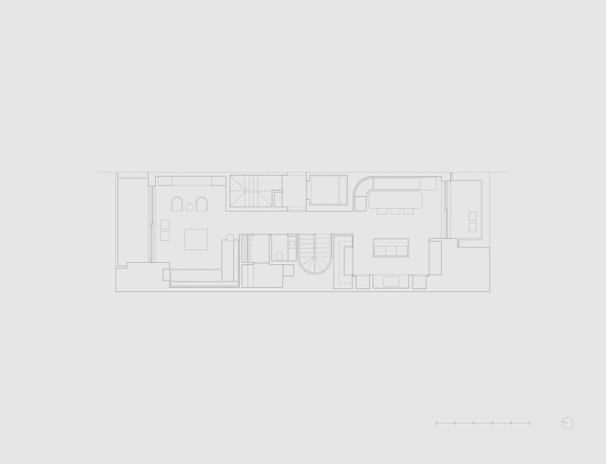 Penthouse in Belgium by Merckx-Holvoet Architecten plans