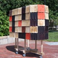 Waste wool tiles by Grinham Research Group at Oslo Architecture Triennale