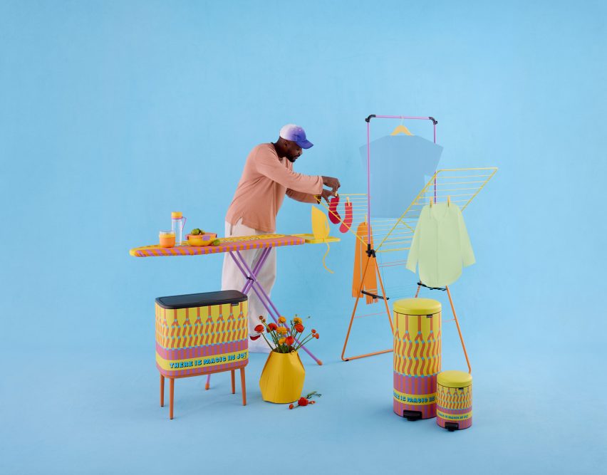 Yinka Ilori bins for Brabantia