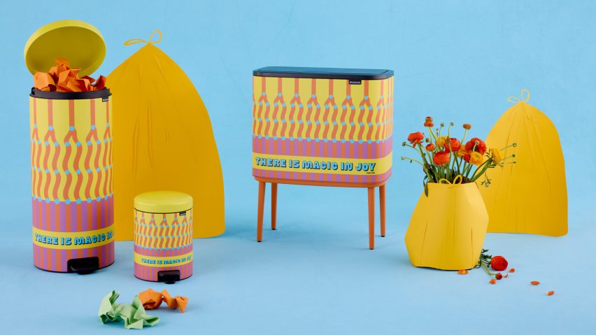 Yinka Ilori trash bins