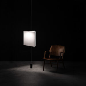 Photo of a chair and lamp