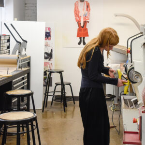 Photo of someone working in a workshop