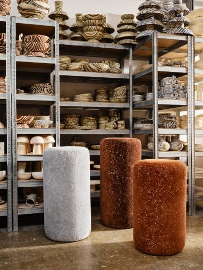Henry Holland creates wallpaper and fabric collection with a “language developed through ceramics”