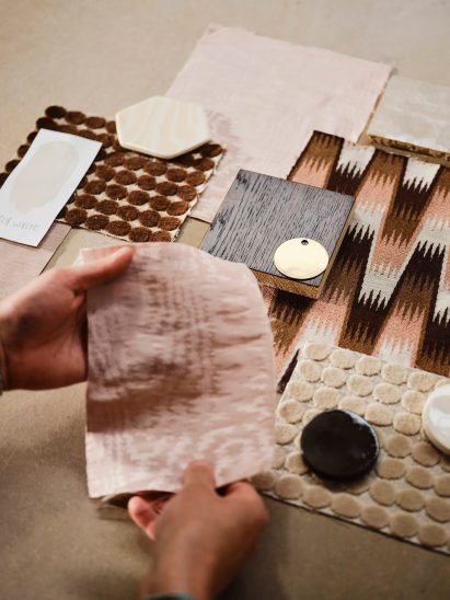 Henry Holland creates wallpaper and fabric collection with a “language developed through ceramics”