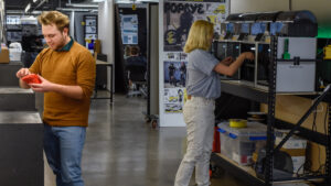 Photo of people in workshop