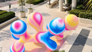 Render of abstract installation