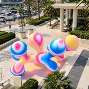 Render of abstract installation
