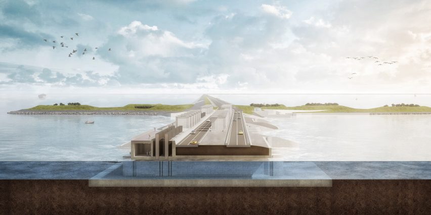 Section of Afsluitdijk revamp by Benthem Crouwel