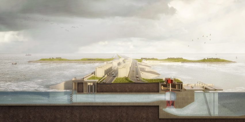 Section of Afsluitdijk revamp by Benthem Crouwel
