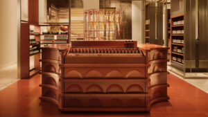 Interior of Harrods Aesop store