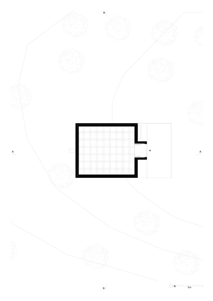 Floor plan of Anselm Kiefer Pavilion in Germany by David Chipperfield Architects