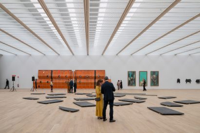 Interior of the Bilbao Fine Arts Museum extension by Foster + Partners