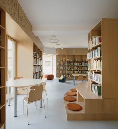 Interior of Brewery Cultural Centre in Brno by Acronym Collective Studio