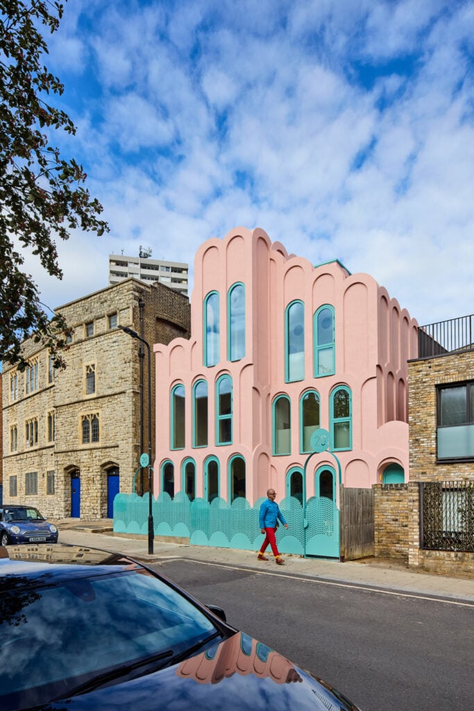 Peter Morris outside his home in London