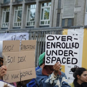 Student protest in the Netherlands