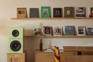 Magazines on display in ECHO listening bar in Rotterdam