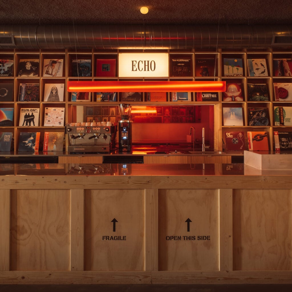 Rotterdam's Echo is a Tokyo-inspired listening bar inside the brutalist Groot Handelsgebouw