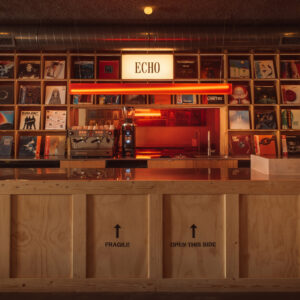 Rotterdam’s Echo is a Tokyo-inspired listening bar inside the brutalist Groot Handelsgebouw