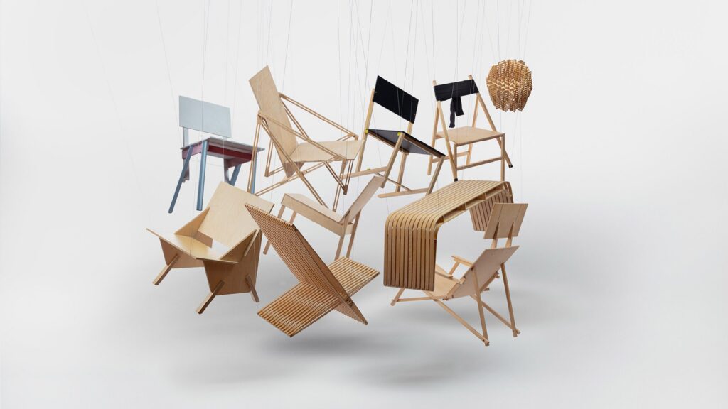 Playful ergonomic chair among projects from the Estonian Academy of Arts
