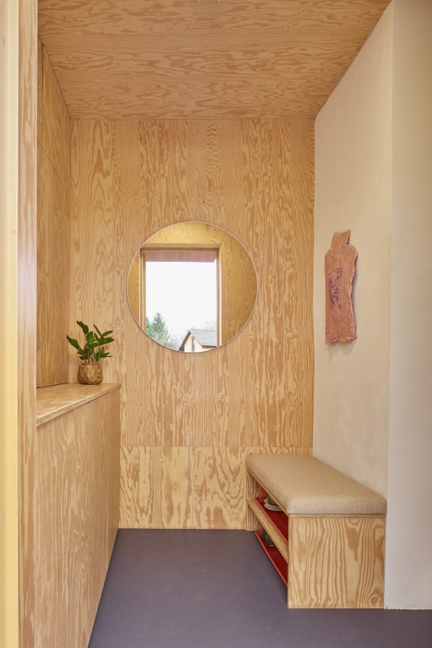 House with a Red Addition by Facha Architekti