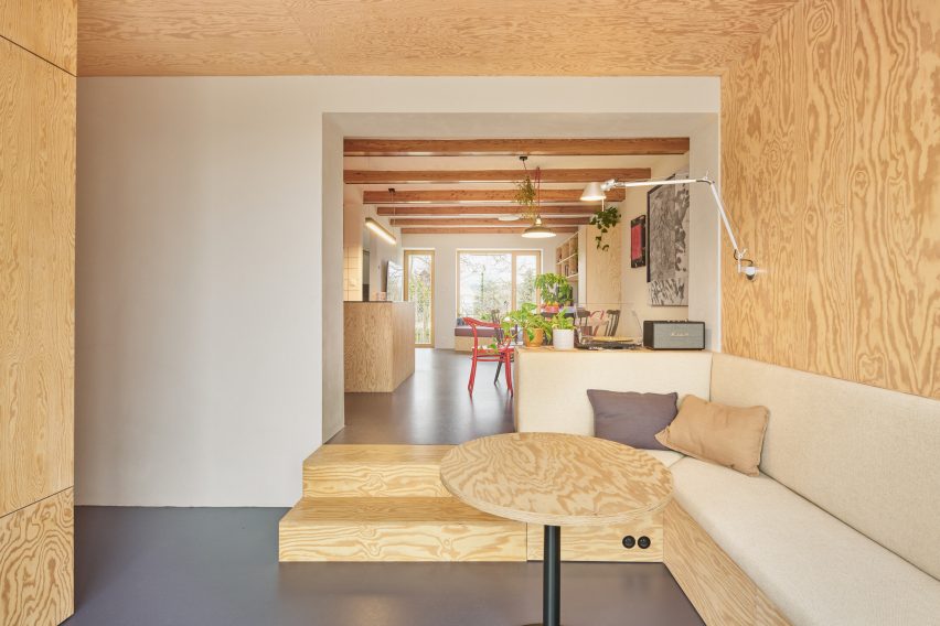 House with a Red Addition by Facha Architekti