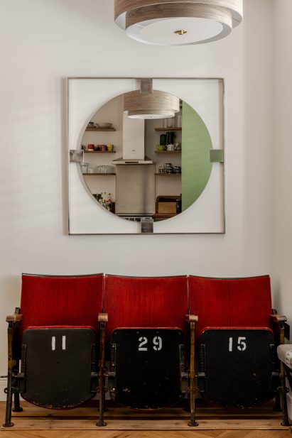 Chairs in casting studio