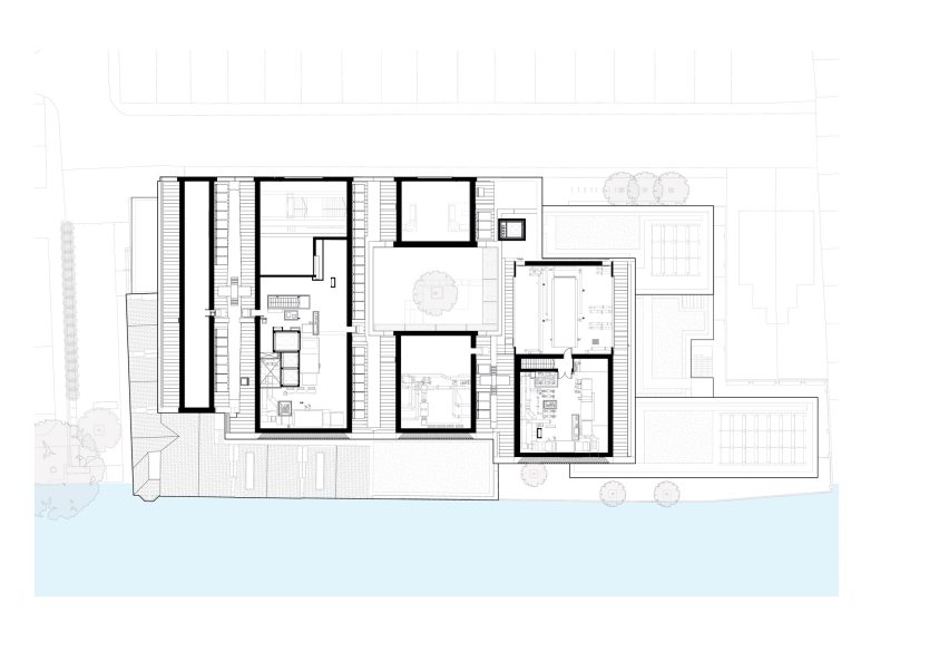 Fifth floor plan of the Global Leadership Centre at University of Oxford's Saïd Business School by John McAslan + Partners