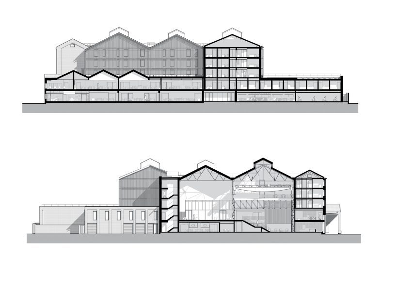 Sections of the Global Leadership Centre at University of Oxford's Saïd Business School by John McAslan + Partners