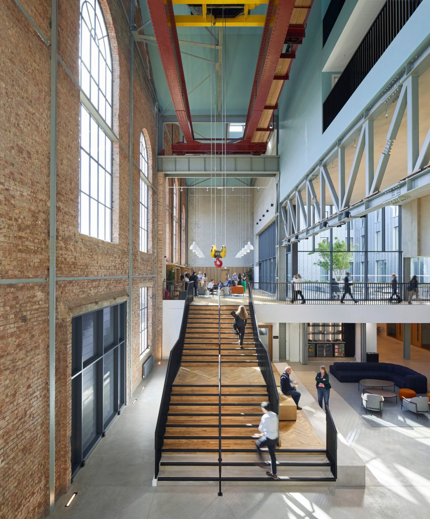 Interior of the Global Leadership Centre at University of Oxford by John McAslan + Partners