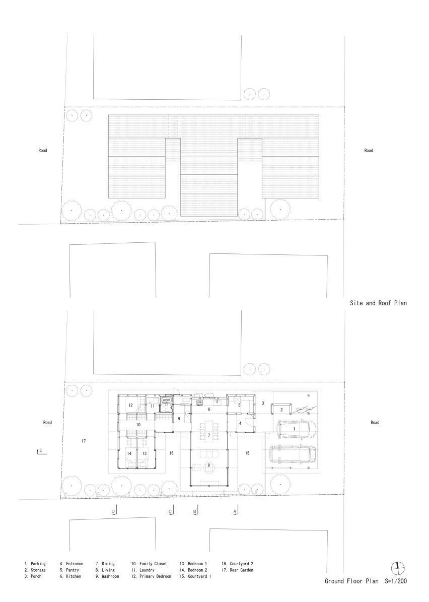 Floor plan of House in Yakami by Enter-Archi