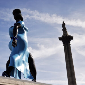Lady in Blue by Tschabalala Self