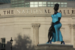 Lady in Blue by Tschabalala Self