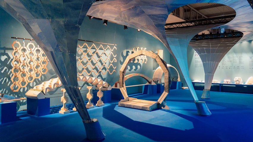 Academic exhibit curated by Italian architect Giuseppe Fallacia at Marmomac 2026