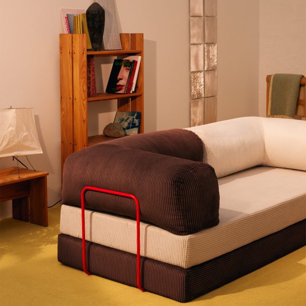 Omhu Teddy sofa in brown and white