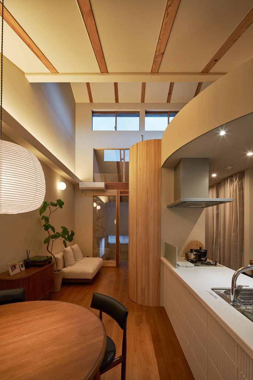 Interior of Sugi House in Kyoto by Ujizono Architects