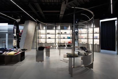 Glass display case