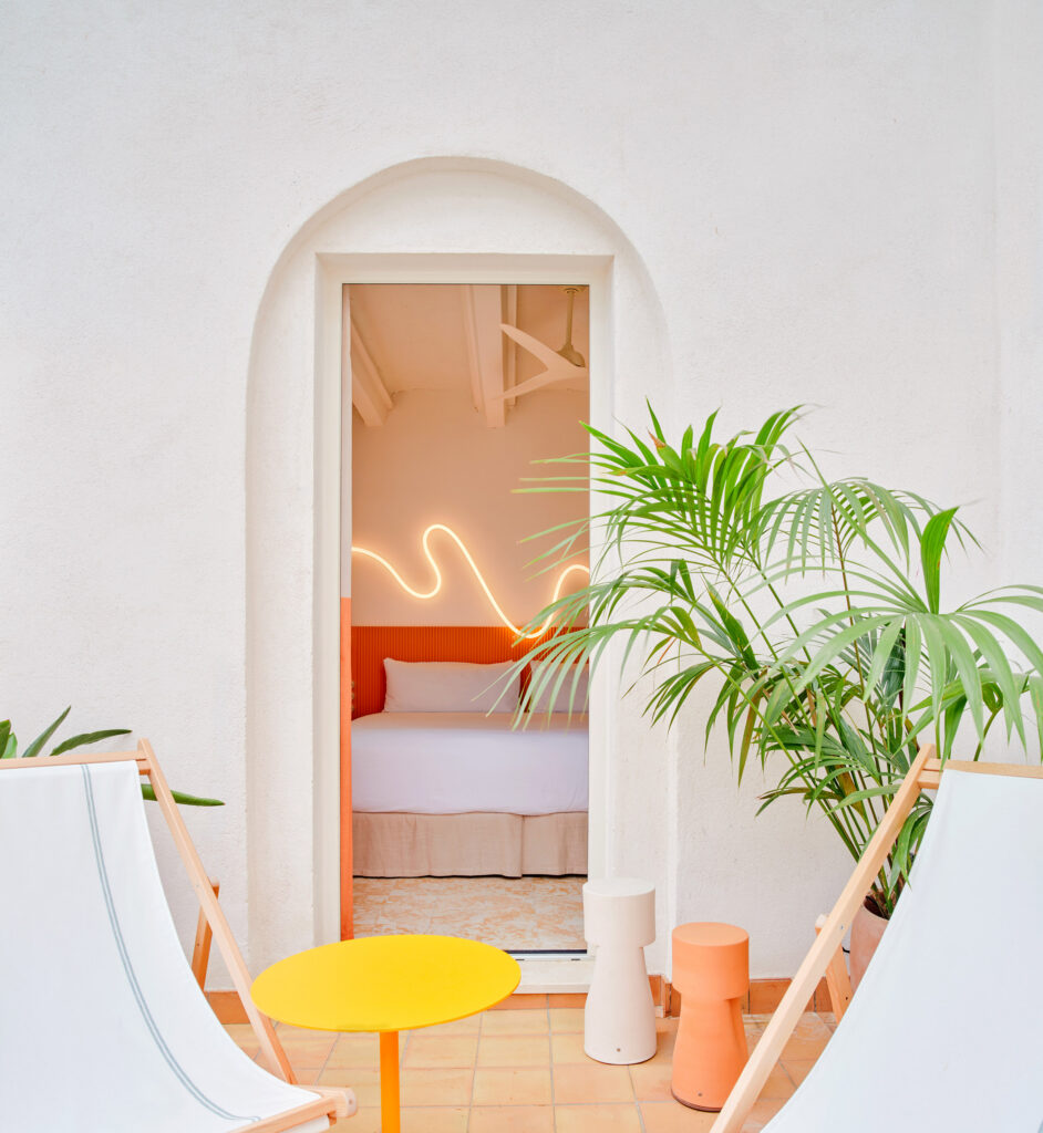 Arched doorway in Terreno Barrio Hotel in Palma by OHLAB
