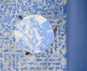 Blue terrazzo in Terreno Barrio Hotel in Palma by OHLAB