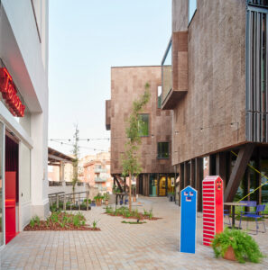New square at Terreno Barrio Hotel in Palma by OHLAB