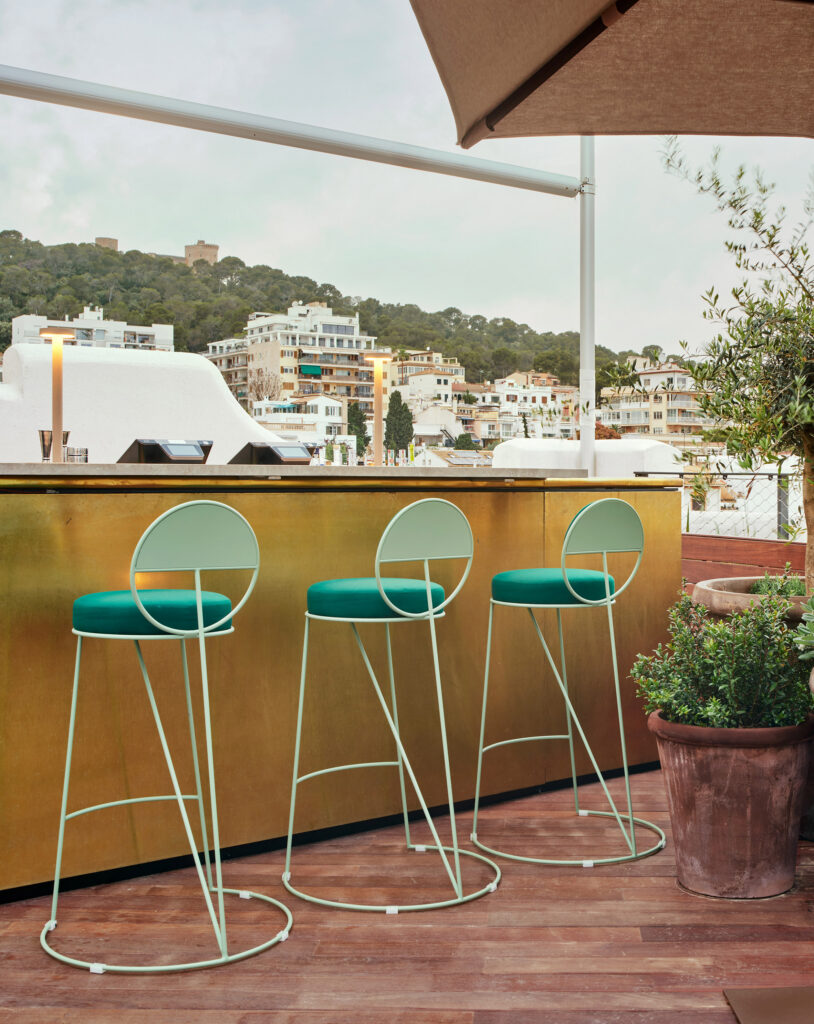 Roof bar of Terreno Barrio Hotel in Palma by OHLAB
