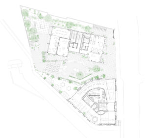 Ground floor plan of Terreno Barrio Hotel